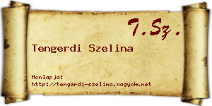Tengerdi Szelina névjegykártya